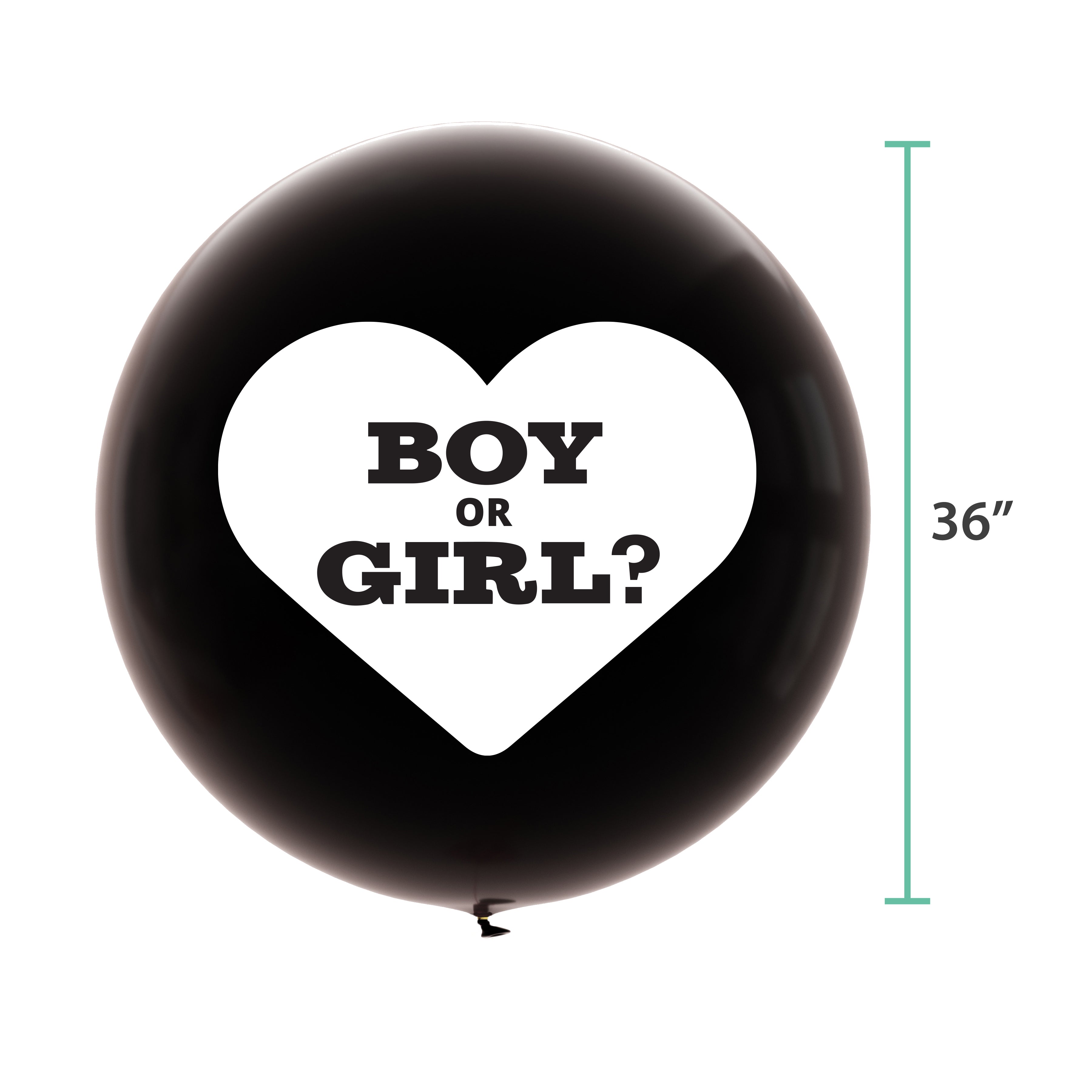 Baby Gender Reveal Balloon Giant 36 Inch Reveal Kit