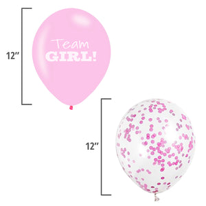 Pink & Blue Baby Gender Reveal Balloons (24 Pack)