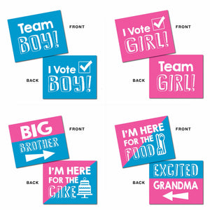 Baby Gender Reveal Party Photo Booth Props