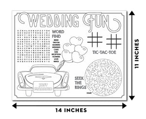 Kids Wedding Activity Placemats (24 Count)