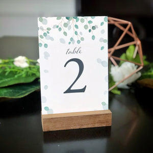 Eucalyptus Table Numbers Wedding (1-25)